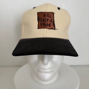 Vintage Golf Hat Will Golf 4 Food Cap Adult Adjustable Snapback Hat Novelty KC